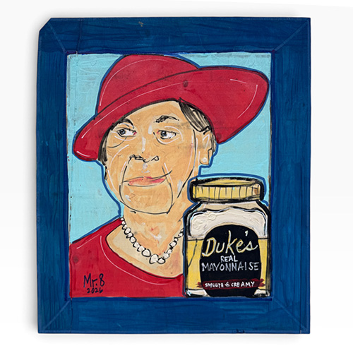 Mister 8 19x22 Eugenia Duke on Wood WP6550
